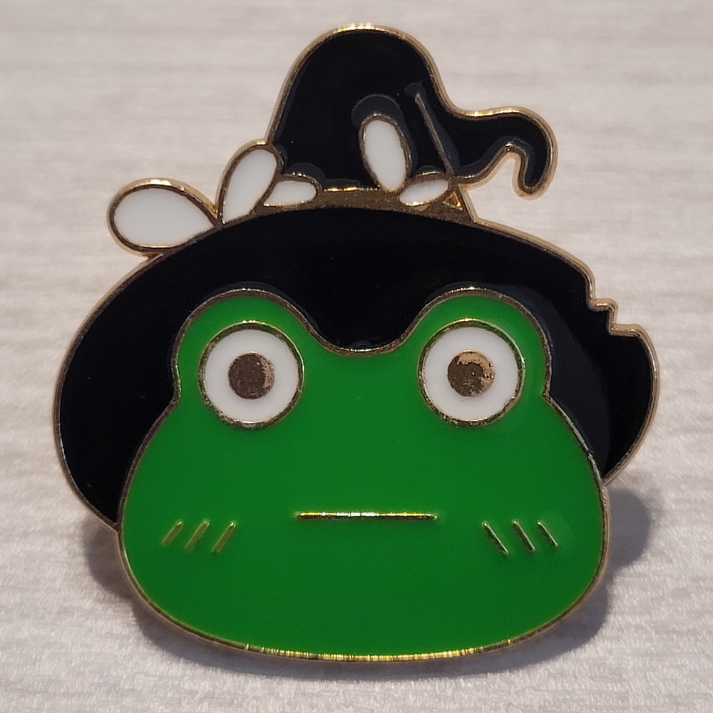 Frog Witch Enamel Pin